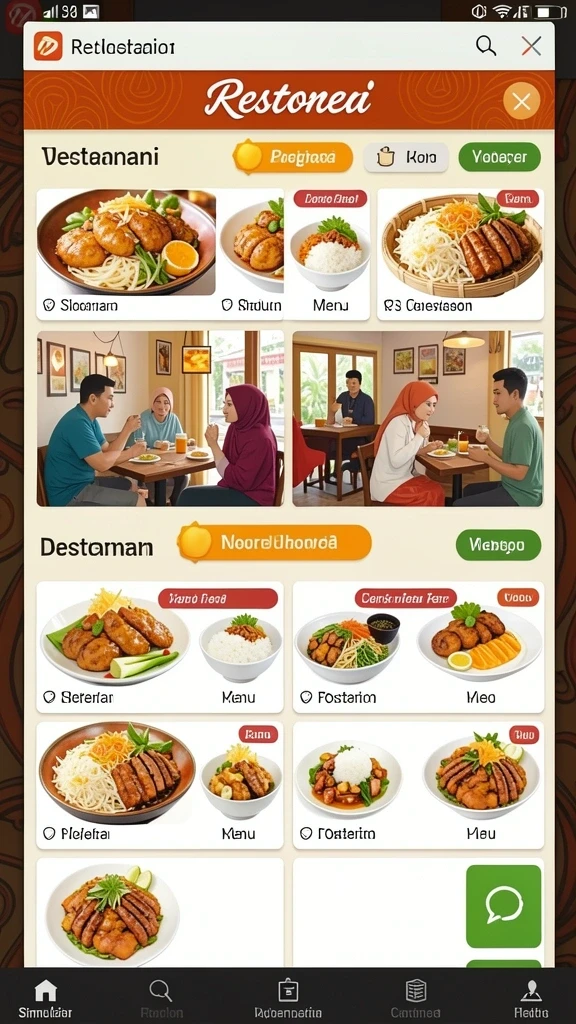 mc777 - Menu permainan yang mudah dijelajahi.